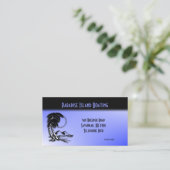 Vacances bleues / Carte de visite de voyage (Debout devant)