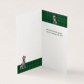 Vacances Blue Heeler Chien Vert Plaid Noël (Inside)