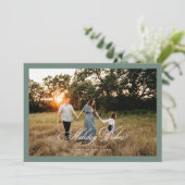 Vacances Boho Noël Salutation Carte photo (Debout devant)