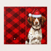 Vacances Bretagne Espagnol Chien Rouge Plaid Noël (Outside Unfolded)