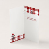 Vacances Bulldog Rouge et blanc Plaid Noël (Inside)