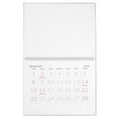 Vacances Calendrier Vide Avec Grand Nombre (Feb 2026)