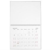 Vacances Calendrier Vide Avec Grand Nombre (Jan 2026)