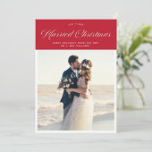 Vacances calligraphie moderne faire-part mariage (Debout devant)