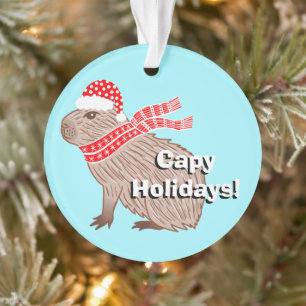 Vacances Capy Funny Capybara Noël