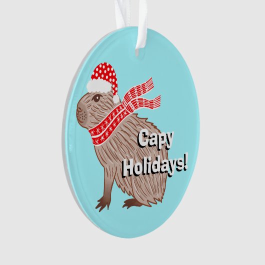 Vacances Capy Funny Capybara Noël (devant)