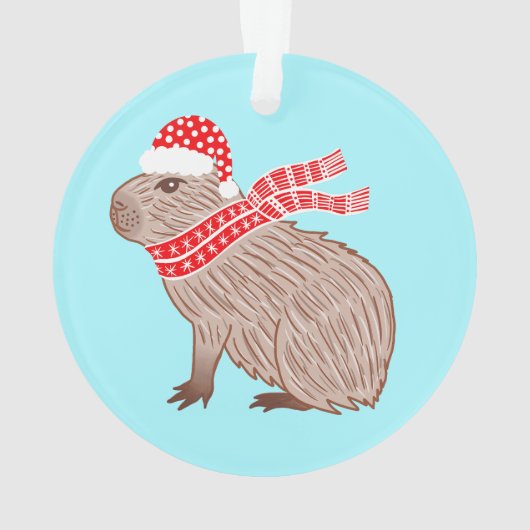 Vacances Capy Funny Capybara Noël (dos)
