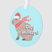 Vacances Capy Funny Capybara Noël (devant)
