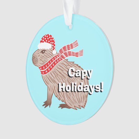 Vacances Capy Funny Capybara Noël (devant)