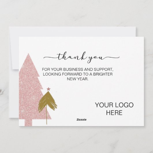 Vacances| Carte de remerciements| Petite entrepris (Dos)