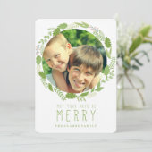 VACANCES | CARTE PHOTO DE VACANCES MODERNE (Debout devant)