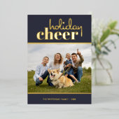 Vacances Cheval photo moderne bleu marine (Debout devant)