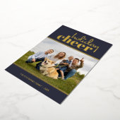 Vacances Cheval photo moderne bleu marine (Rotation)