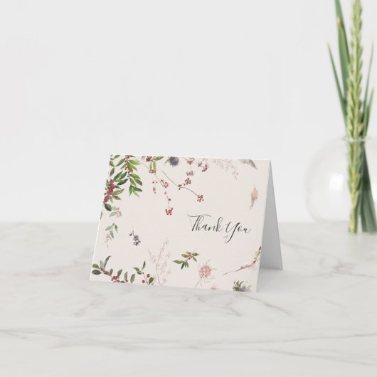 Vacances Chic Botanique | Carte de remerciements C (Devant)
