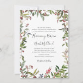 Vacances Chic Botanique | Faire-part de mariage bl (Devant)