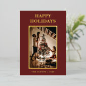 Vacances Classiques Minimalistes Lettre Rouge et P (Debout devant)