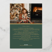 Vacances Classiques Minimalistes Lettre Verte et P (Verso)