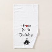 Vacances Coeur Rouge & Serviette à main d'arbre (Serviette à main)