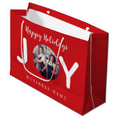 Vacances de joie rouge photo business paper sac (Devant Angle)