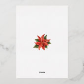 Vacances de Noël Famille Photo Salutations Gold (Verso)