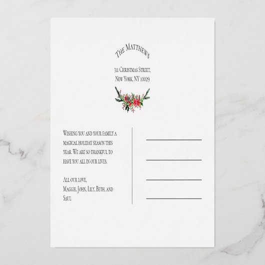 Vacances de Noël Gold (Verso)