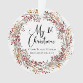 Vacances de Noël Première photo Noël (devant)