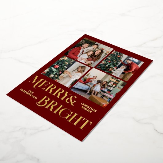 Vacances de Noël Script Famille Photo Collage (Rotation)