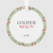 Vacances de Noël Werath Pet Photo (dos)