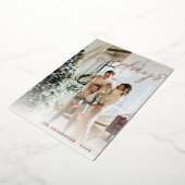 Vacances de photos de famille de script minimalist (Rotation)