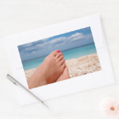 Vacances d'été autocollant rectangulaire (Enveloppe)