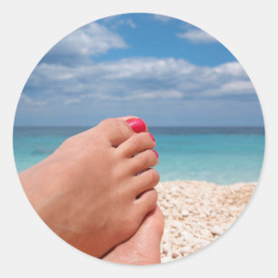 Vacances d'été autour autocollant