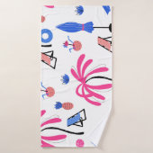 Vacances d'été : Palm Trees Ananas Motif (Serviette de bain)