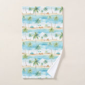 Vacances d'été Plage Palmiers - (Serviette à main)
