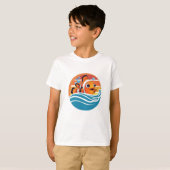 Vacances d'été t-shirt enfant pour la plage famili (Devant entier)