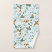 Vacances d'hiver à Poinsettia (Serviette à main)