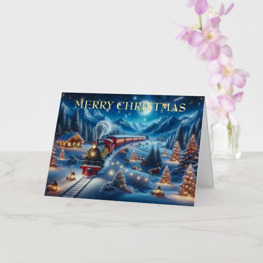 Vacances d'hiver Express peinture de train (Orchidée)