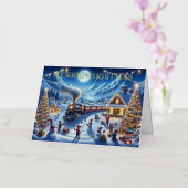 Vacances d'hiver Express peinture de train (Orchidée)