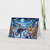 Vacances d'hiver Express peinture de train (Recto)