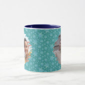Vacances d'hiver Flocon de neige Noël Photo Mug Ca (Centre)
