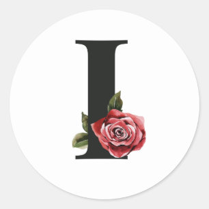 Vacances d'hiver initiales autocollant lettre I