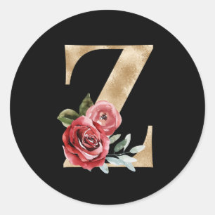 Vacances d'hiver initiales autocollant lettre Z