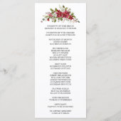 Vacances d'hiver Programme de mariage Rouge Poinse (Dos)