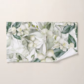 Vacances d'hiver saint branches motif vert (Serviette à main)