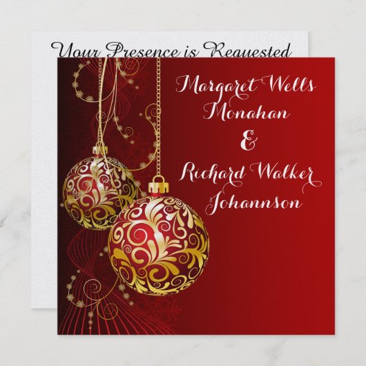 Vacances élégantes - Faire-part de mariage (Devant / Derrière)