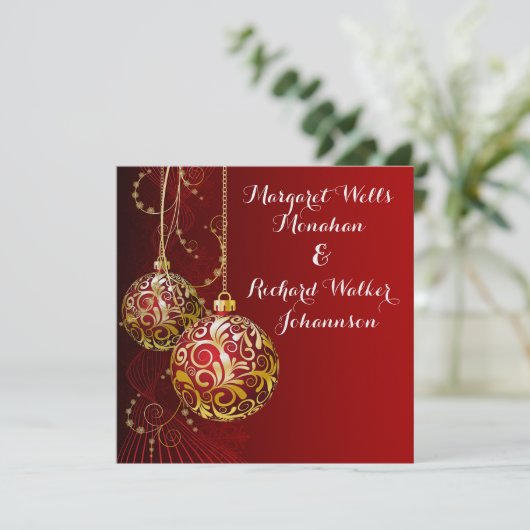 Vacances élégantes - Faire-part de mariage (Debout devant)