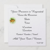 Vacances Élégantes - Invitation de Noël (Dos)
