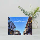 Vacances En Aluminium AFA Salutations de Bourbon St. carte postale (Debout devant)