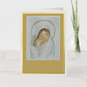 Vacances En Aluminium Carte de Noël Mary’s Mantle Foil