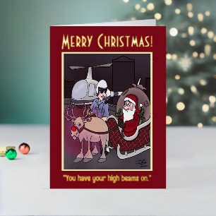 Vacances En Aluminium Carte de voeux Foil Foil High Beams