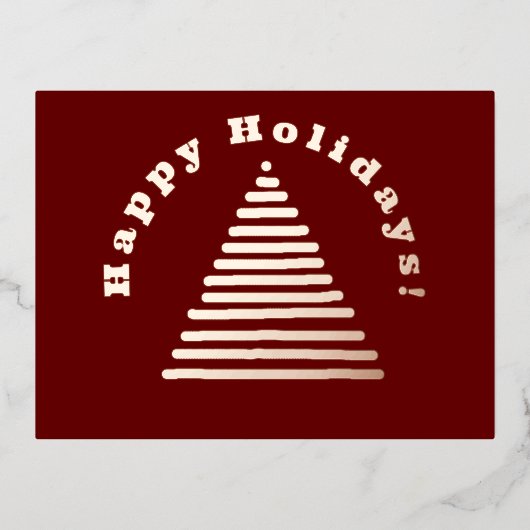 Vacances En Aluminium Carte postale - Arbre de Noël (Recto)